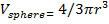 Volume of sphere