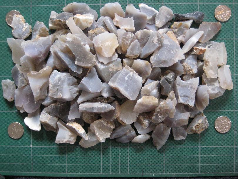 Blue Grey Agate - Before