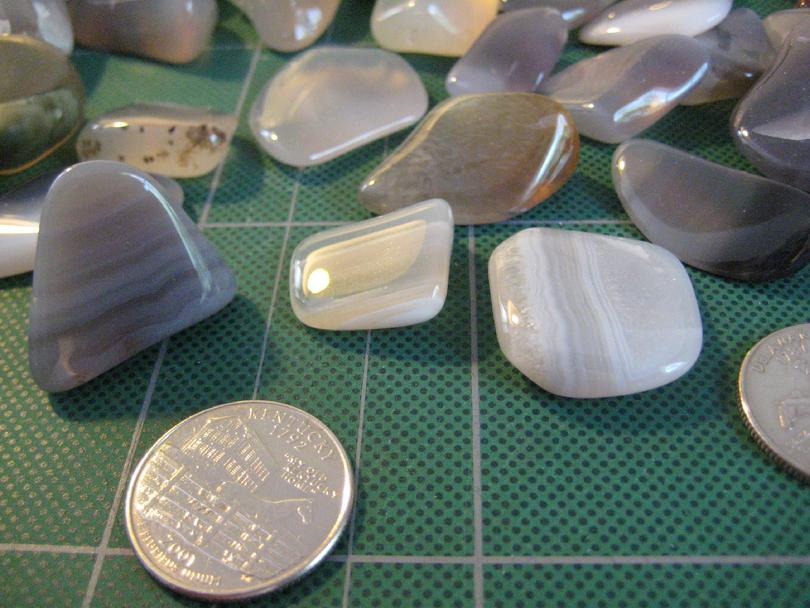 Blue Grey Agate - Close Up